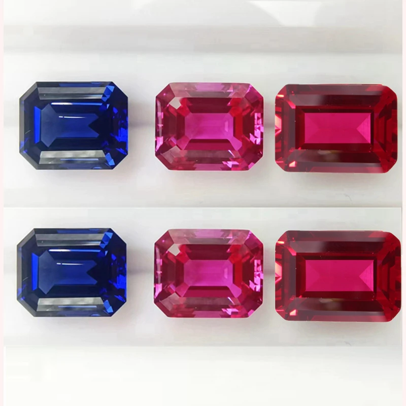 Pretty-Ruby-Sapphire-Natural-Emerald-Cut-VVS-Loose-Gemstone-Passed ...
