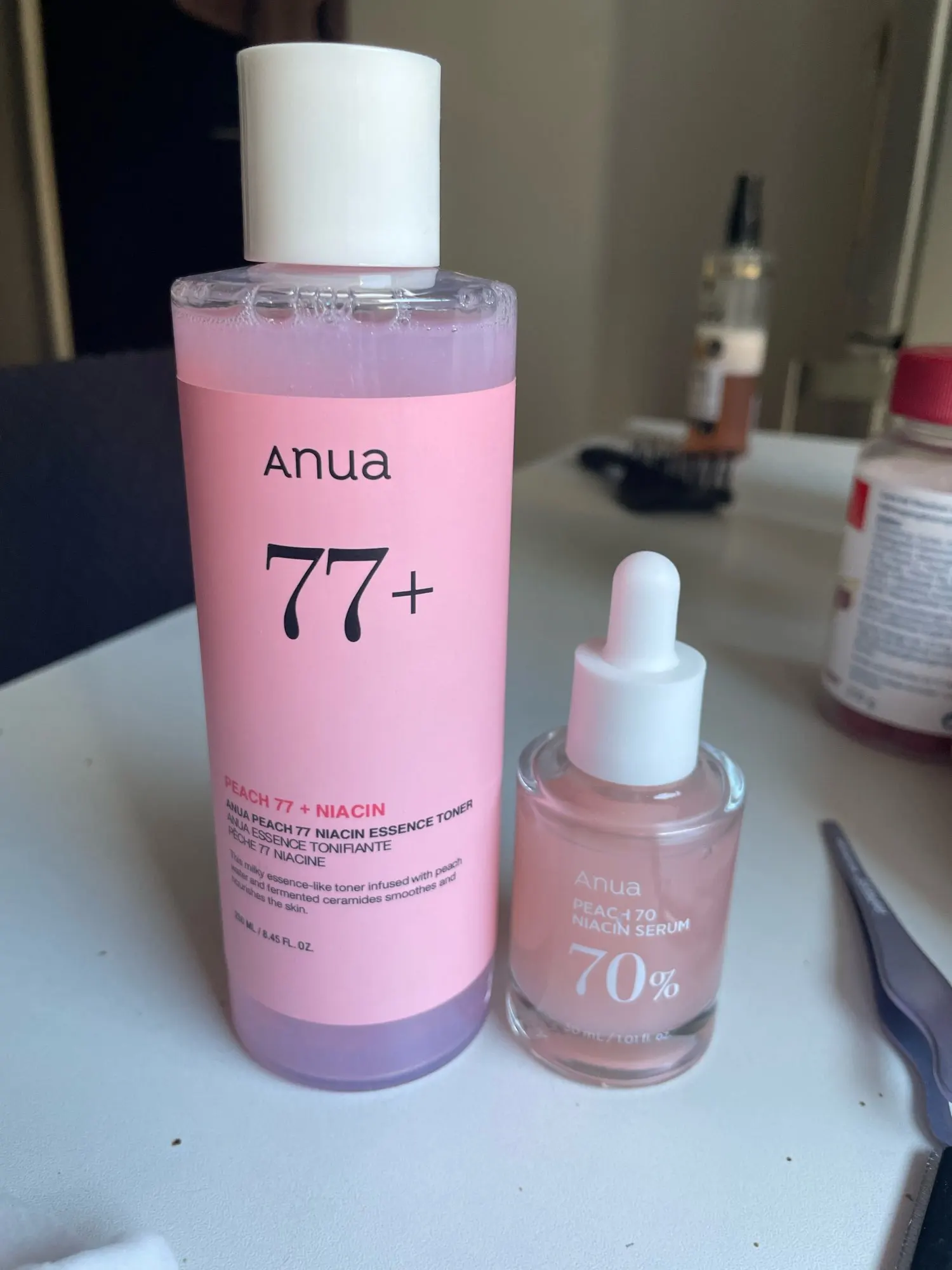 Anua Peach 77 Niacinamide Toner + 70 Serum Set, 7% Brightening & Oil Control, for Sensitive Skin,Korean Skincare photo review