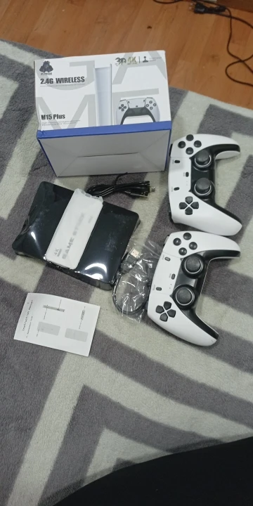 M15 Wireless Game Console with Dual Controllers 64GB Retro photo review