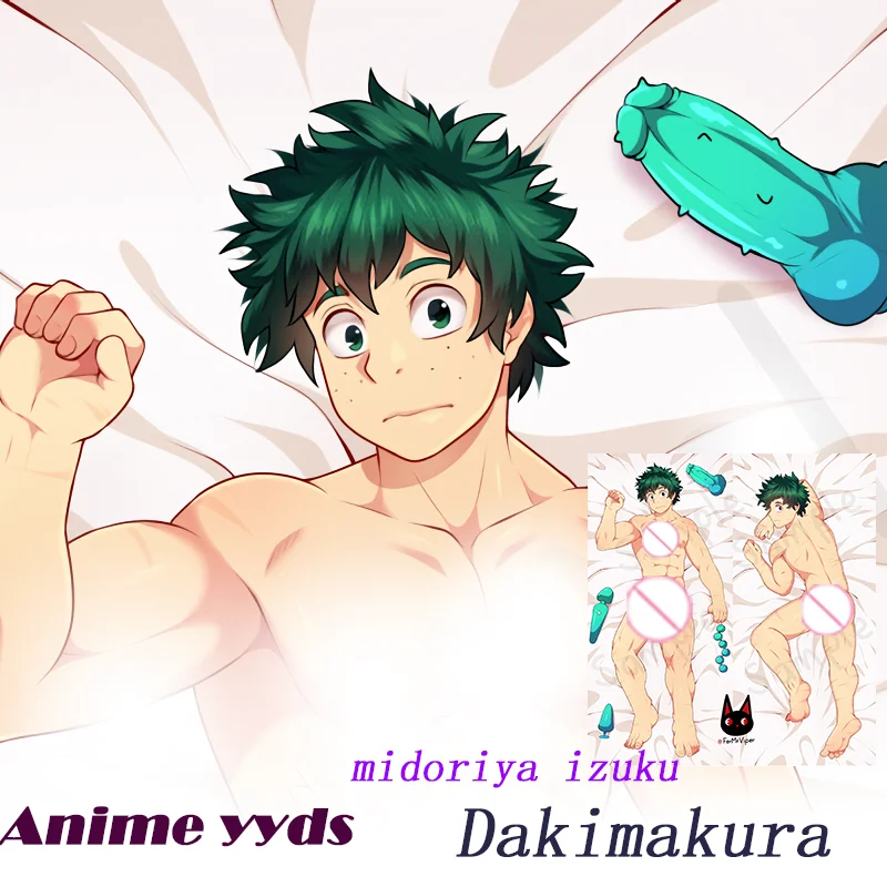 Dakimakura Anime midoriya izuku (my hero academia) Body Pillow Double-sided  Print Life-size Cover