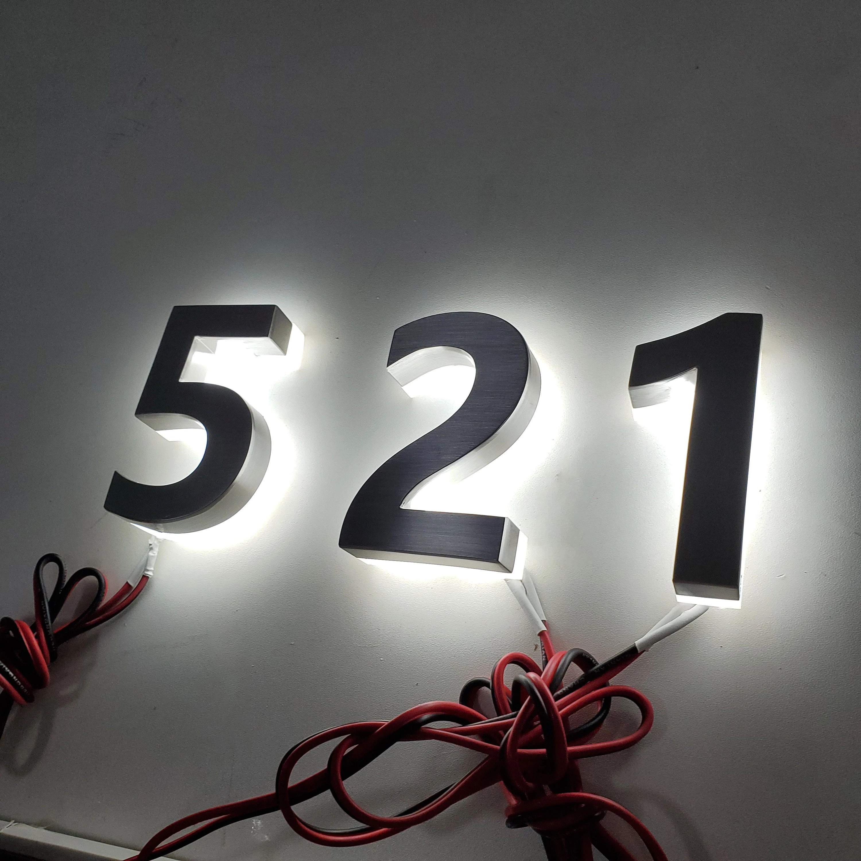 numero do endereco retroiluminado 3d personalizado numero 01