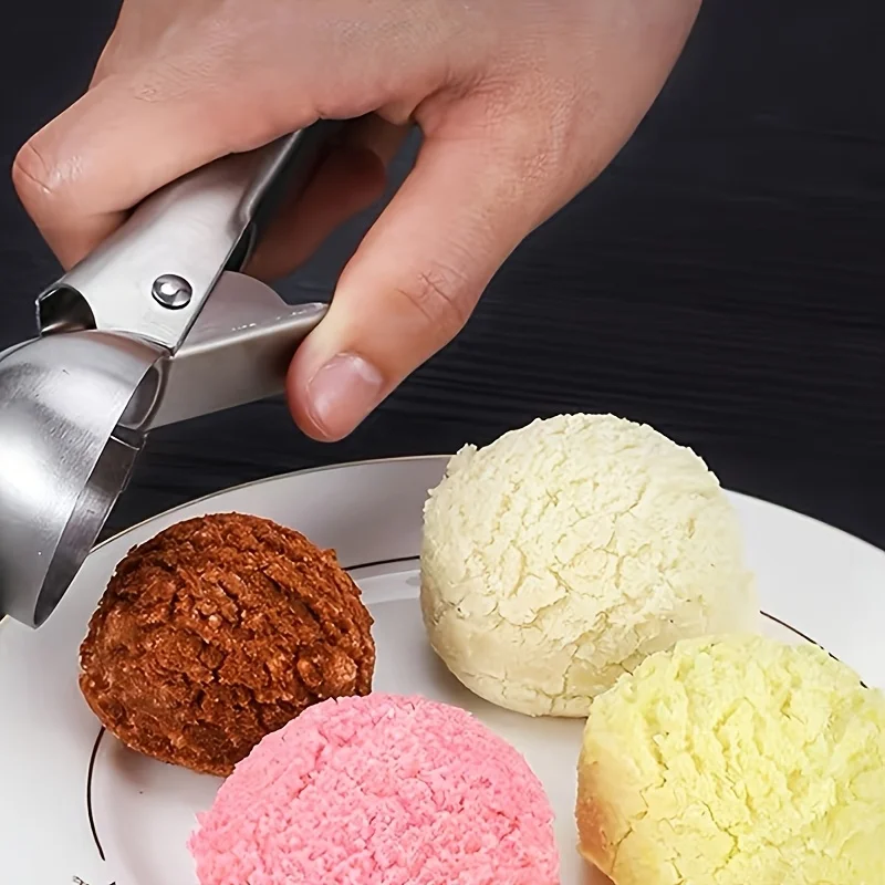 Stainless Steel Dual-purpose Ice Cream Scoop Ice Cream Scooper Multifunctional Fruit Scoop Kitchen Supplies