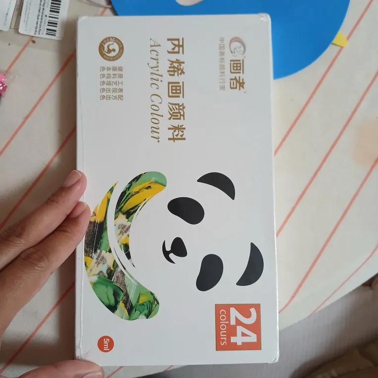 Juego de pintura acrílica, 12/18/24 colores, 5ml/0,17oz, pigmentos ricos de arte portátiles a prueba de agua para manualidades DlY, dibujo, pintura, lienzo, roca photo review