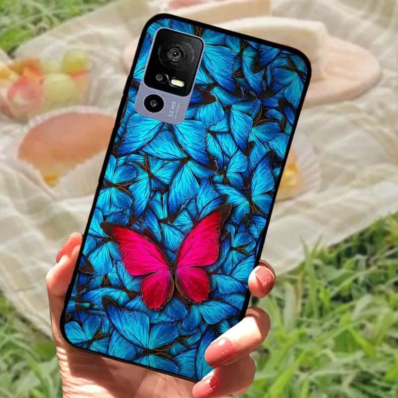 Sleek Black Shockproof Soft TPU Phone Case - Elegant Fashionable Protection