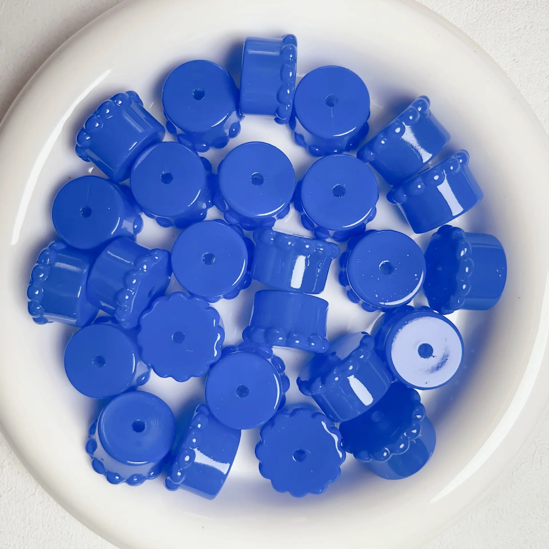 50Pcs Y2K 다채로운 생일 케이크 배아 기본 비즈 쥬얼리 만들기 DIY 장식 전화 체인 열쇠 고리 페르시 펜 액세서리