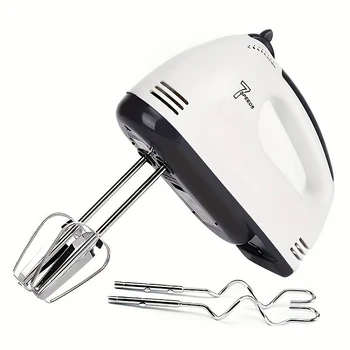 Frullino per le uova elettrico portatile, miscelatore automatico domestico, frullino per le uova e la crema, mini bianco a 7 velocità 1