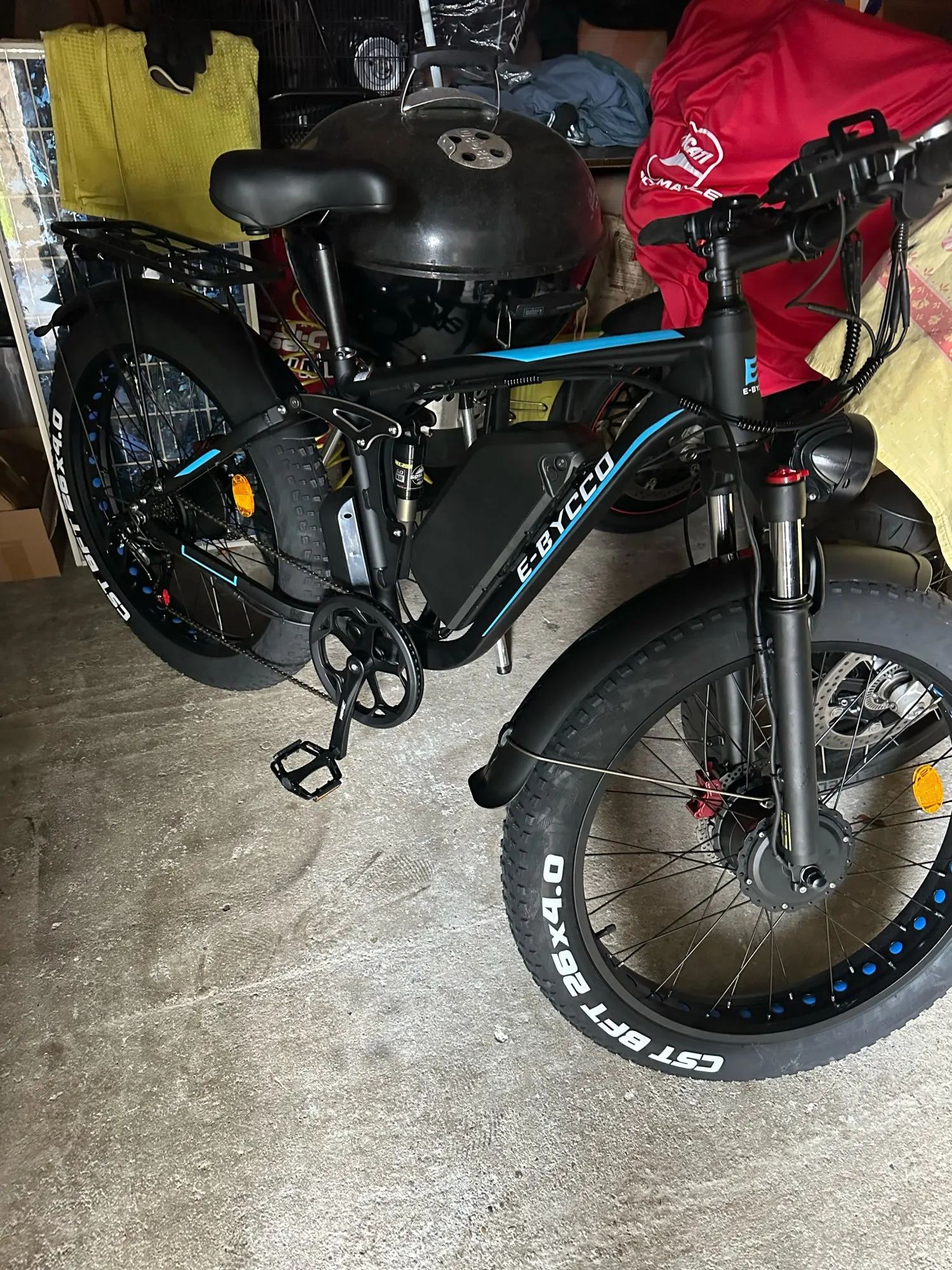 3000W new popular model launched with a maximum speed 50kmh of Ebike Seeker24 fat tire ebike dual motor 52V 23AH photo review