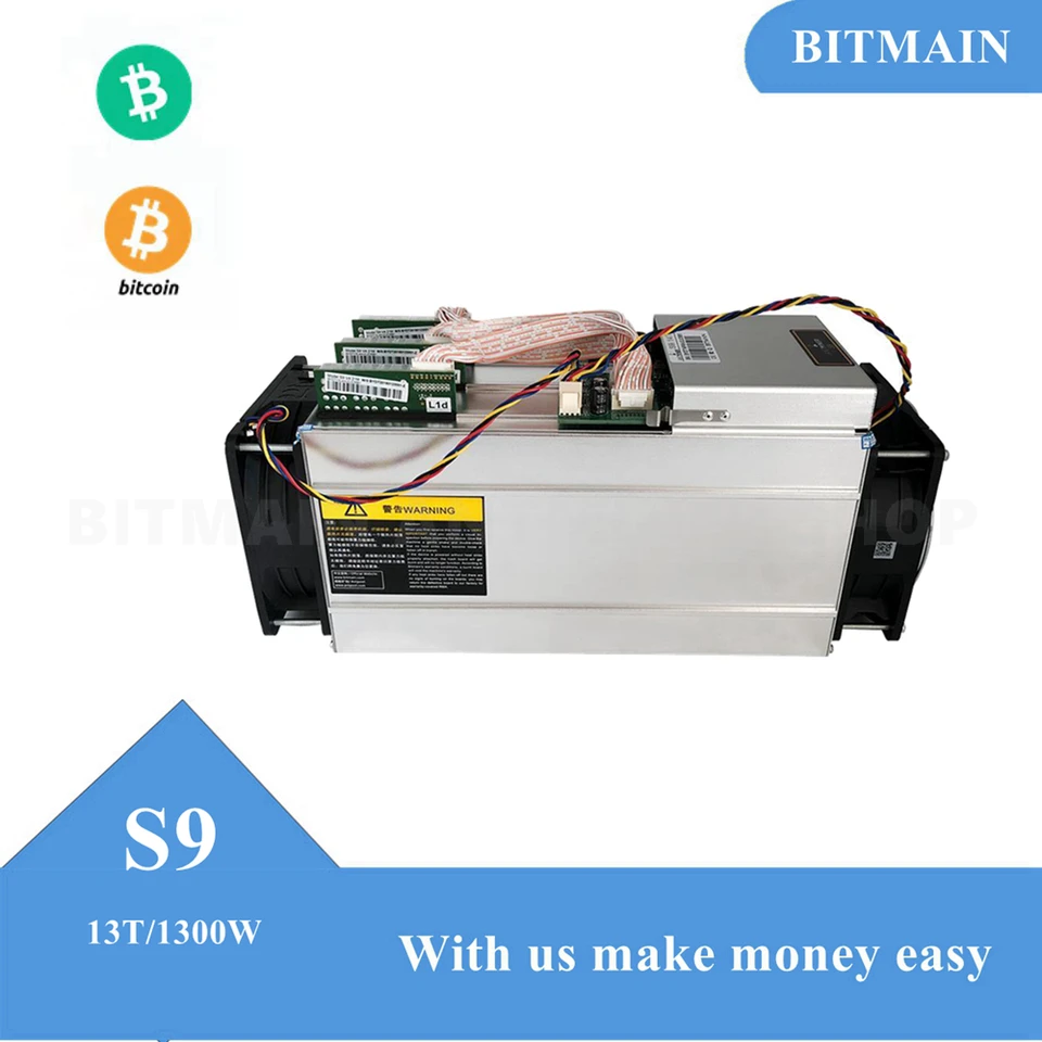 Free Electricity Recommend Bitmain Antminer S9 13T With Power Supply  Optional BTC Bitcoin Mining Machine Asic Blockchain Miners - AliExpress