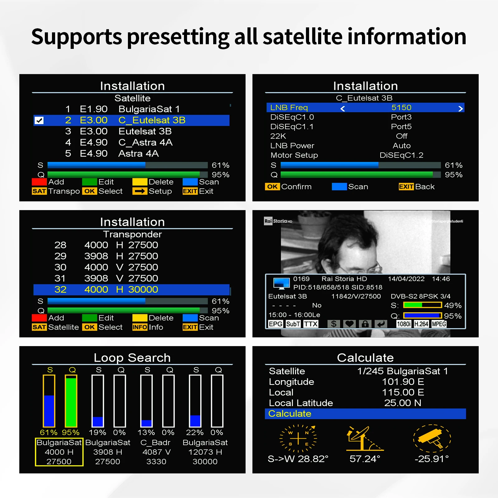 GTMEDIA V8 Finder 2 Satellite Finder Meter DVB-S/S2/S2X 3.5 Inch LCD Display 1080P Type-c Port Satfinder VS Freesat Meter satellite signal finder