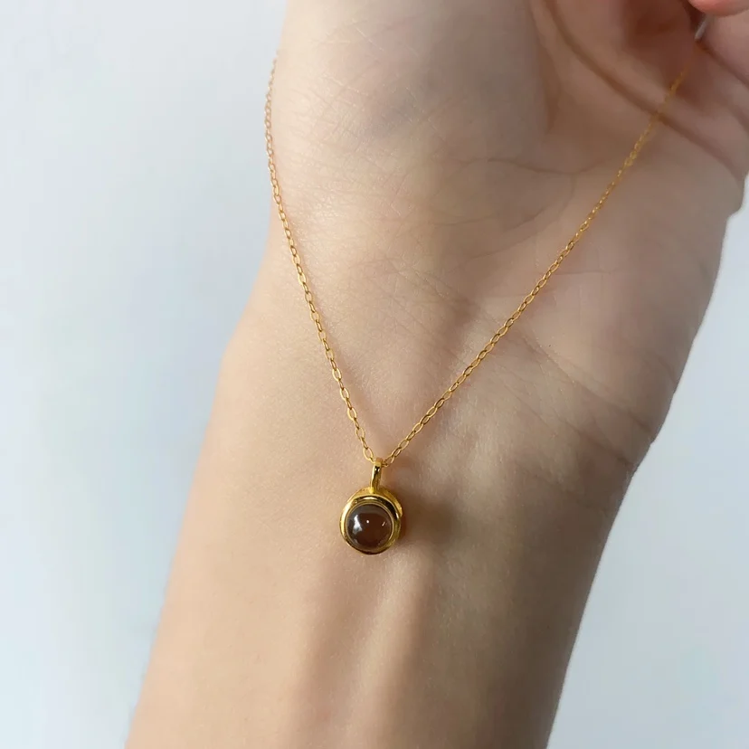 Collana personalizzata pietra di nascita maggio - Aismée