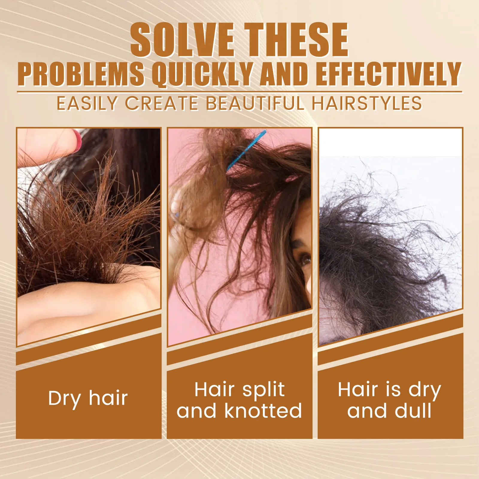 EELHOE Hair Conditioner Repair Damaged Hair Smoothing Oil No Wash Treatment Leave in Conditioner Honey Care Products 100ml hair conditioner