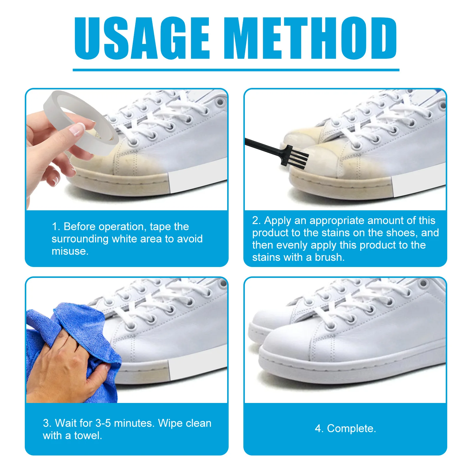 White Shoe Whitening Cleansing Gel Cleaner