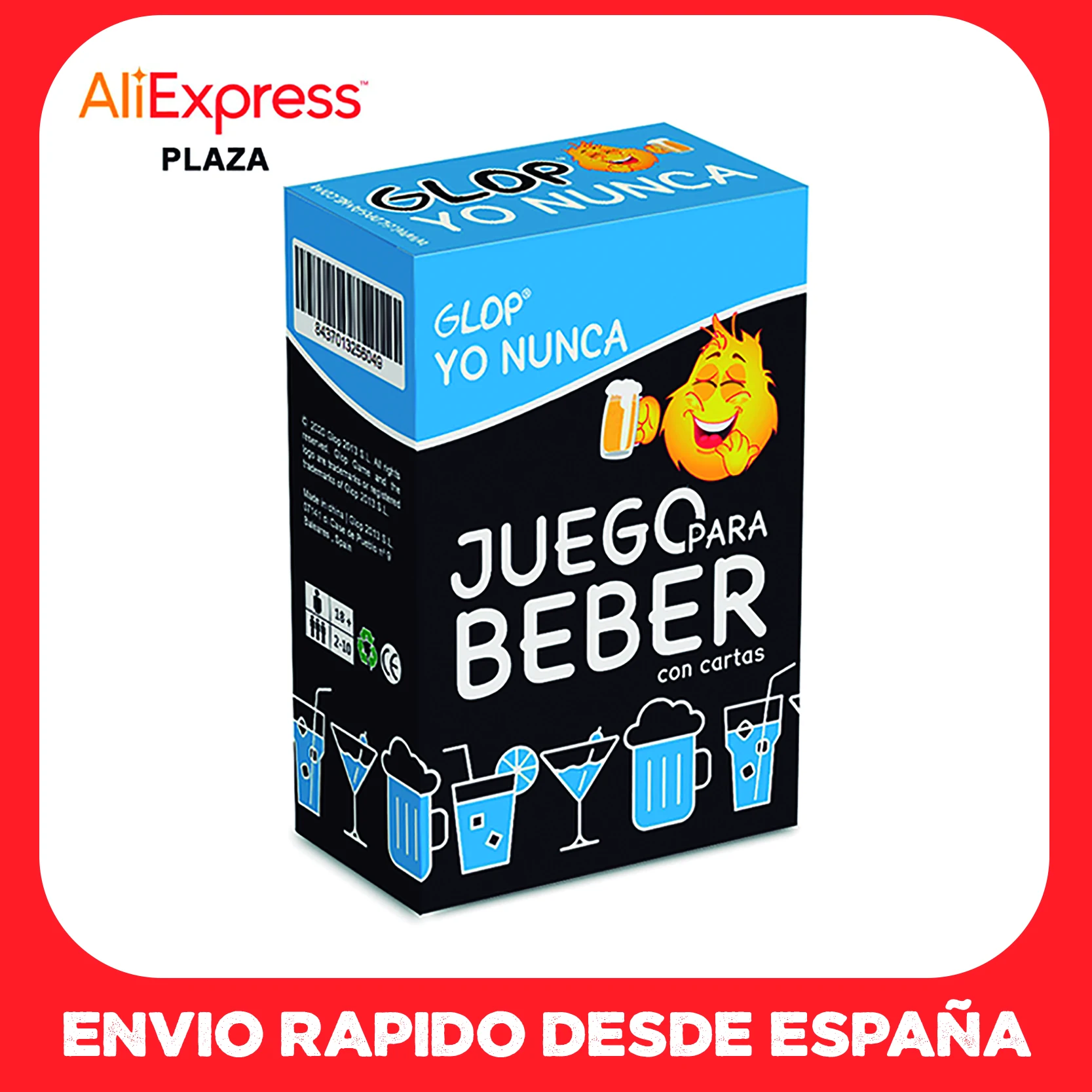 Glop Juegos de Mesa - 300 Cartas - Posiblemente el Mejor Juegos de Mesa para  Beber - Juegos para