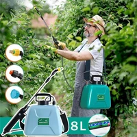 OWJHE 8L автоматический электрический опрыскиватель для садовых растений ручной перезаряжаемый спринклерный опрыскиватель для полива плеч — изображение 4