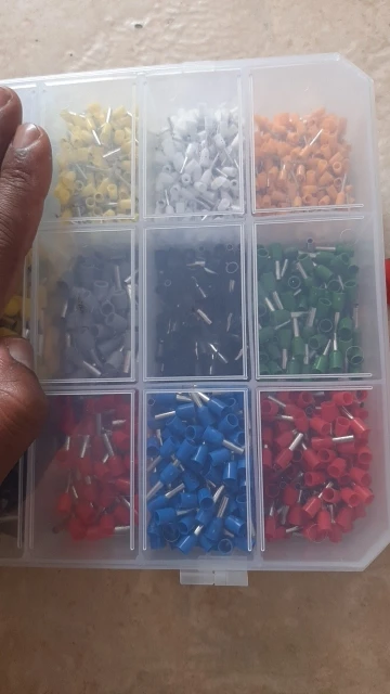 200-1900Pcs Electrical Tube Insulated Terminal VE Tubular Crimp Terminals Wire Cable Connector Ferrules Terminal Connectors photo review