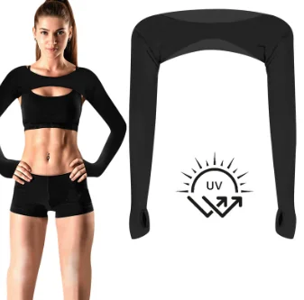 שרוולי זרוע למטפחת קרח סילק קירור בד UPF50+ שרוולי שמש לגולף להגנה מפני השמש שרוול דחיסה לספורט