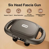 Electric Massage Gun 6 Heads Deep Tissue Muscle Massager Portable Body Pain Relief for ack Waist Neck Shoulder Leg Home Use