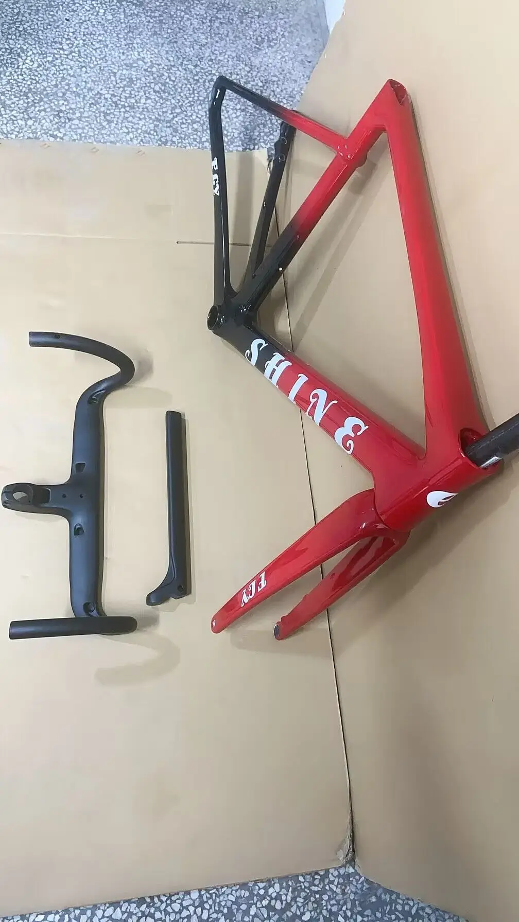 Carbon Bike Frame ud Glossy Rims Cycling Frameset 2 years Warranty