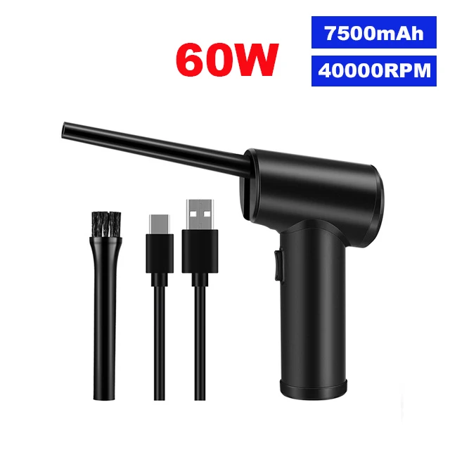 REESIBI 7500mAh 90W Cordless Electric Air Duster Rechargeable Dust