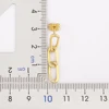 Nidin nouveau Design créatif chaîne forme cuivre incrusté Zircon boucles d'oreilles pour femmes fille quotidien fête oreille bijoux accessoires cadeau