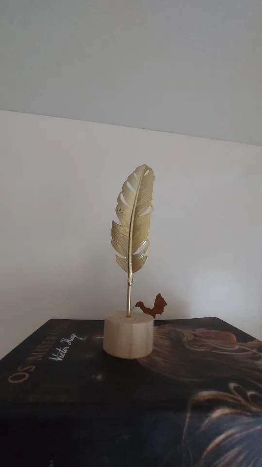 Nordic Gold Ginkgo Leaf Crafts Leaves Sculpture Luxury Living Room Decor Home Decoration Accessories Office Desktop Ornaments photo review