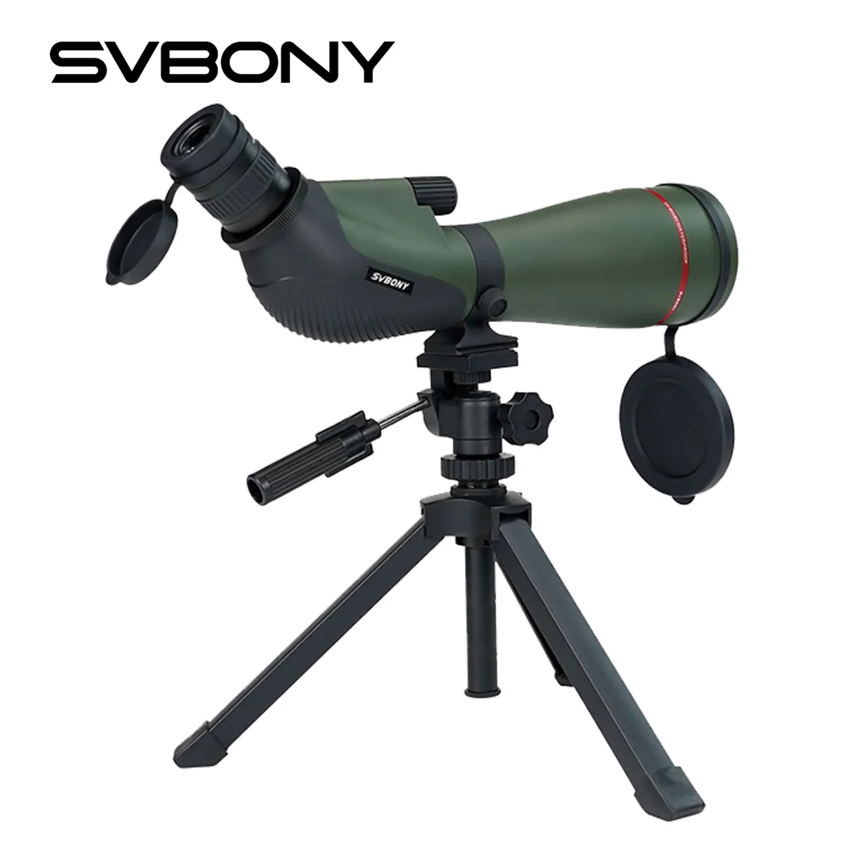 Spotting Scope SVBONY SA412 20-60x80 Telescopic HD 45 degree 1.25 inch Eyepiece Interface