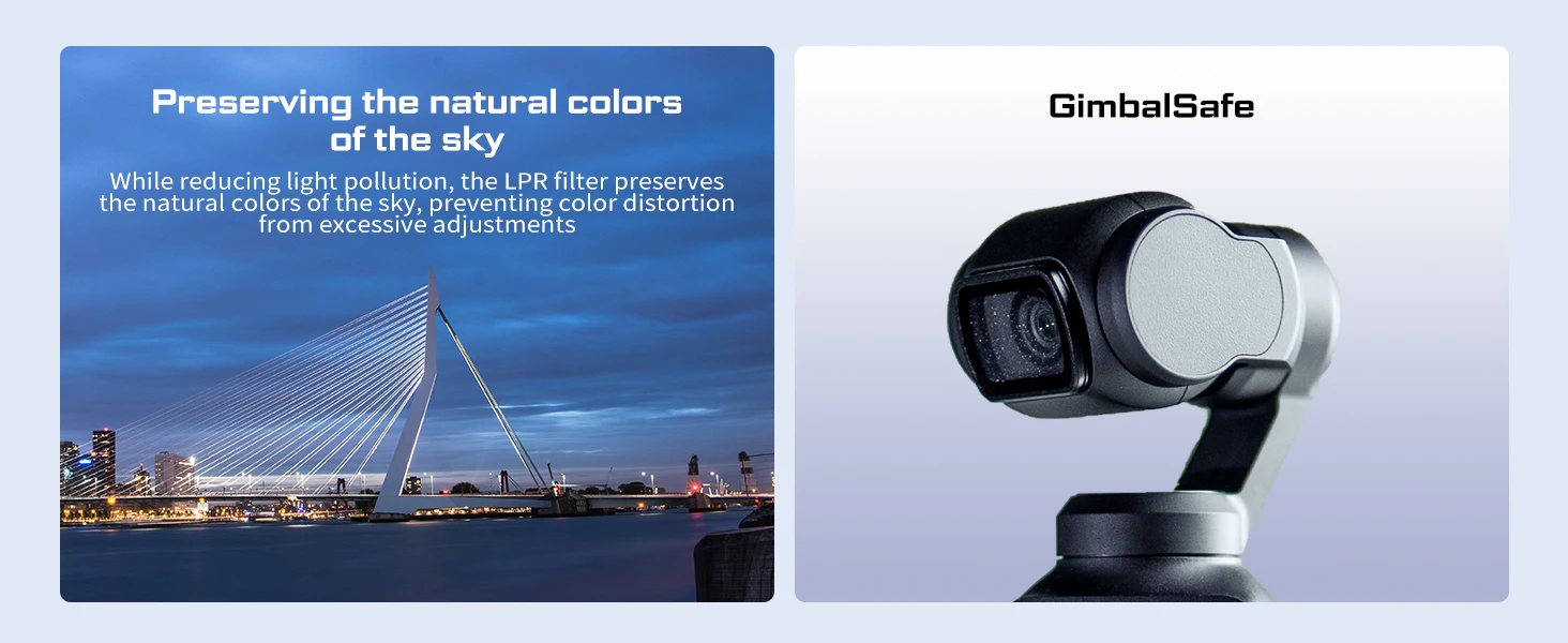 Light Pollution Reduction Filter for Osmo Pocket 3 - Achieve More Vivid and Auth