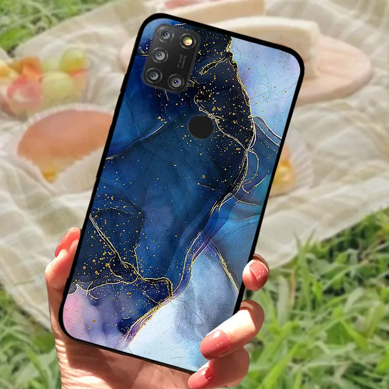 Elegant Marble Silicon Phone Case with Soft Bumper Protection