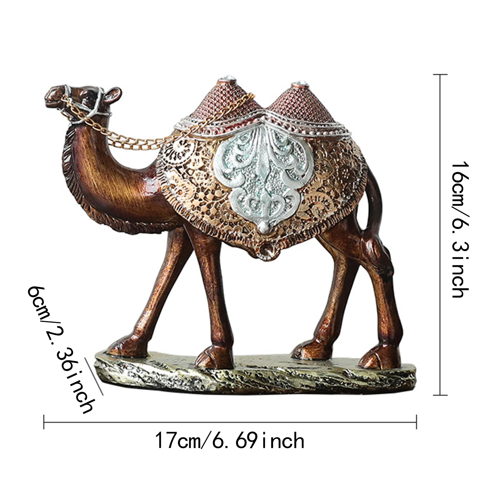 مجموعة تماثيل منحوتة على شكل جمل ، زخرفة طاولة حدي...