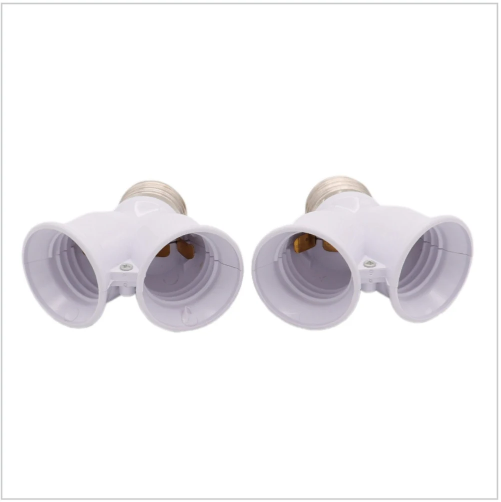 Lamp Holder Light Lamp Bulb Socket E27 To 2-e27 Lamp Holder Extender Splitter Converter Plug Copper Contact Household