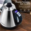 Stainless Steel Electric Gooseneck Kettle with Coffee Dripper, Pour Over Coffee Kettle with Temperature Control, LED Display 3
