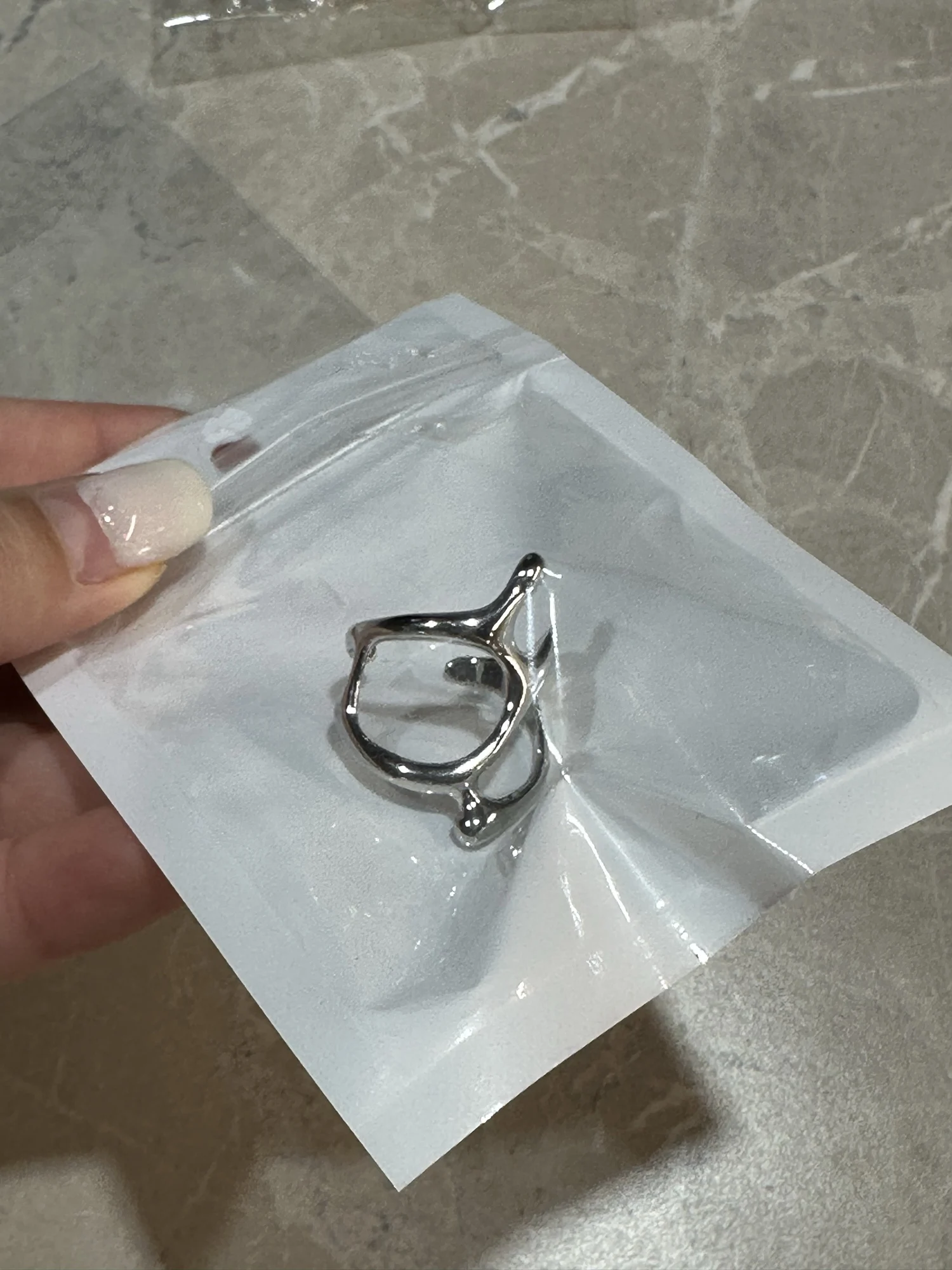 Adjustable Colorful Drip Glaze Ring photo review