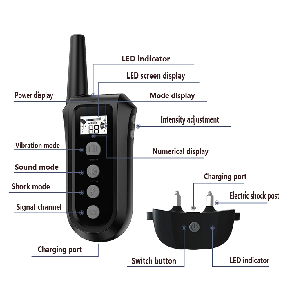 Dog Training Shock Electric Shock Collar Dogs Cats Everything