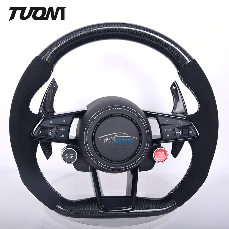 

Подходит для Audi A3 8V A4 B8.5 A6 C8 A1 Q3 Q8 S3 8V S7 Rs3 Rs4 TT 8J MK1 R8 SQ5 Racing Кованое углеродное волокно Светодиодный рулевое колесо автомобиля