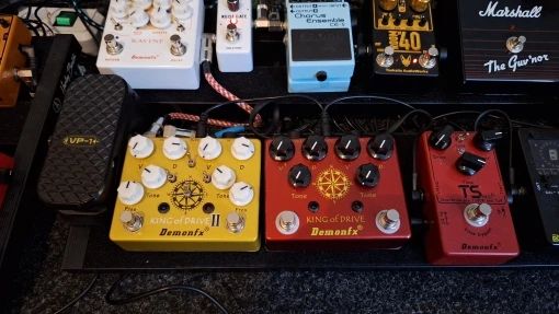 demonfx king of drive 2 最新版 Demonfx King of Drive DUAL DRIV BOOST DIST/ON Pedal 4 DIP