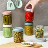 6-Pack 16 oz Overnight Oats Containers with Lids, Glass Jars with Airtight Lids, Wide Mouth Mason Salad Jars, Ideal for Snacks, 5