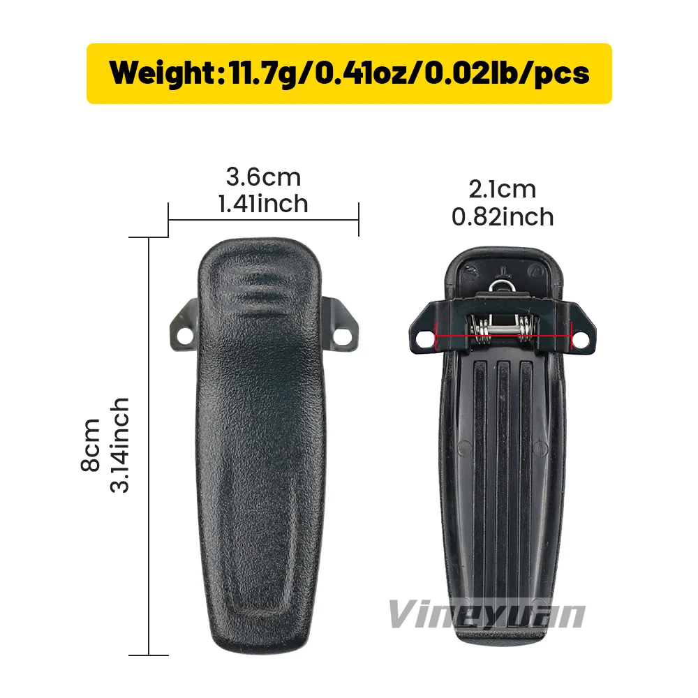 Durable Belt Clip for Digital Radio with Secure Fastening