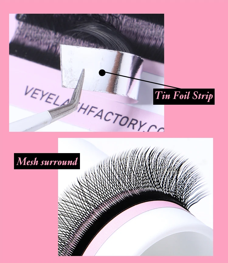 Veyes Inc YY Shape Eyelash Extensions Veyelash Hand Woven Black Natural Soft Brazilian YY Lashes Premade Volume Fan Individual