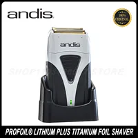 Original Andis Profoil Lithium Plus 17205 Barber Hair Cleaning Electric Shaver For Men Beard Stubble Razor Bald Shaving Machine 1