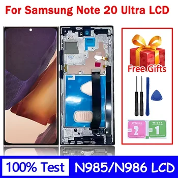 Schermo TFT per Samsung Note 20 Ultra N986B N985 N985F Display Note20 Ultra 5G SM-N986F Touch Screen LCD con cornice