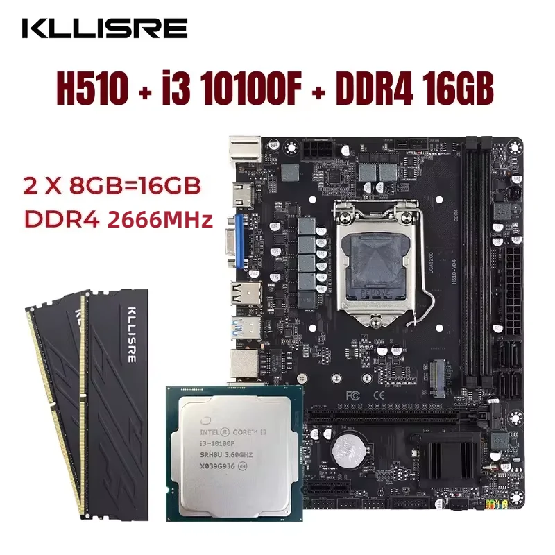 Motherboard I3 10100 Ddr4 3200 Intel I3 9100f Compatible