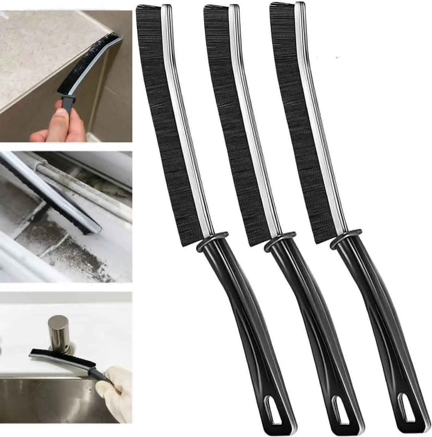 3Pcs HardBristled Crevice Cleaning Brush Gap Cleaning Brush, Dead