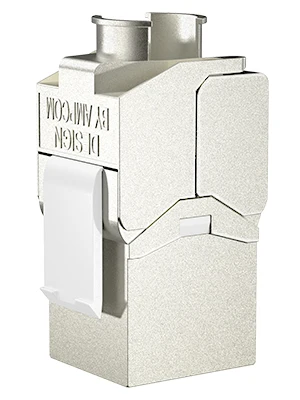 de zinco, Adaptador acoplador, blindado, Cat6A, CAT7, 12 Pcs