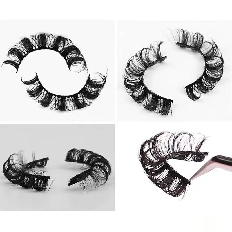 LTWEGO Lashes DD Curl 8-23mm Russian Lashes 3D Mink Eyelashes Reusable Fluffy Russian Strip eyelashes extensions
