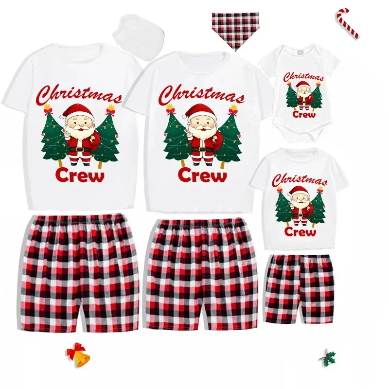 

Christmas Matching Family Pajamas Merry Christmas Tree Short Family Set
