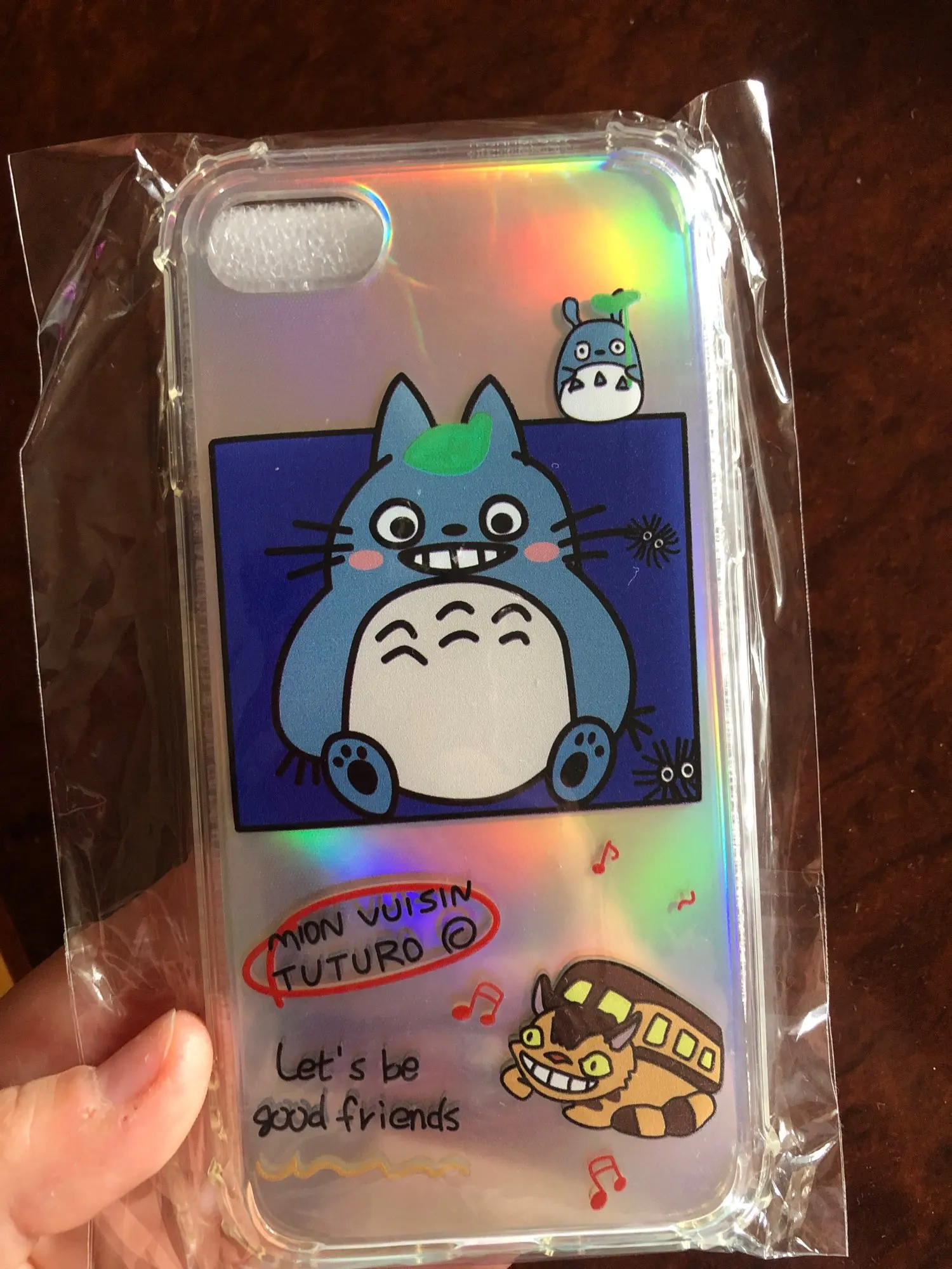 Kawaii Totoro Spirited Away Ghibli Miyazaki Hologram iPhone Case
