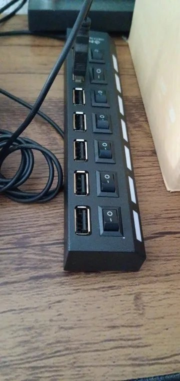 Extensão Hub Régua Usb 2.0 - 7 Portas Pc Hd Externo Pendrive photo review
