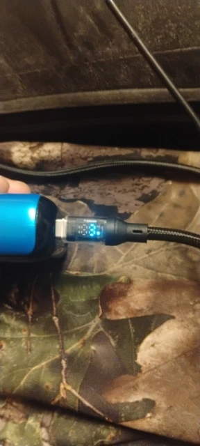 120W USB Phone Super Fast Charging Cable With LED Display 100W Type-C To Type-C Data Cord photo review