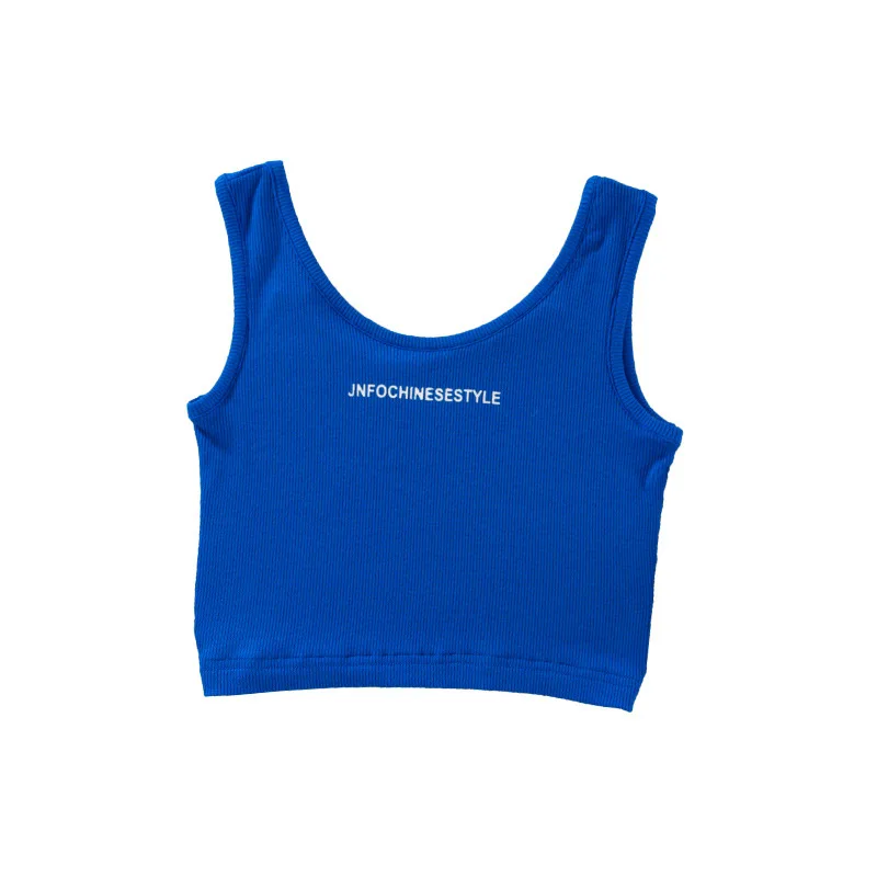 

2022 High Waist Hip Shape Under Wear Shaping Top-ranking Products Letter Printed Knitted Tight Short Sleeveless O Neck Sweater