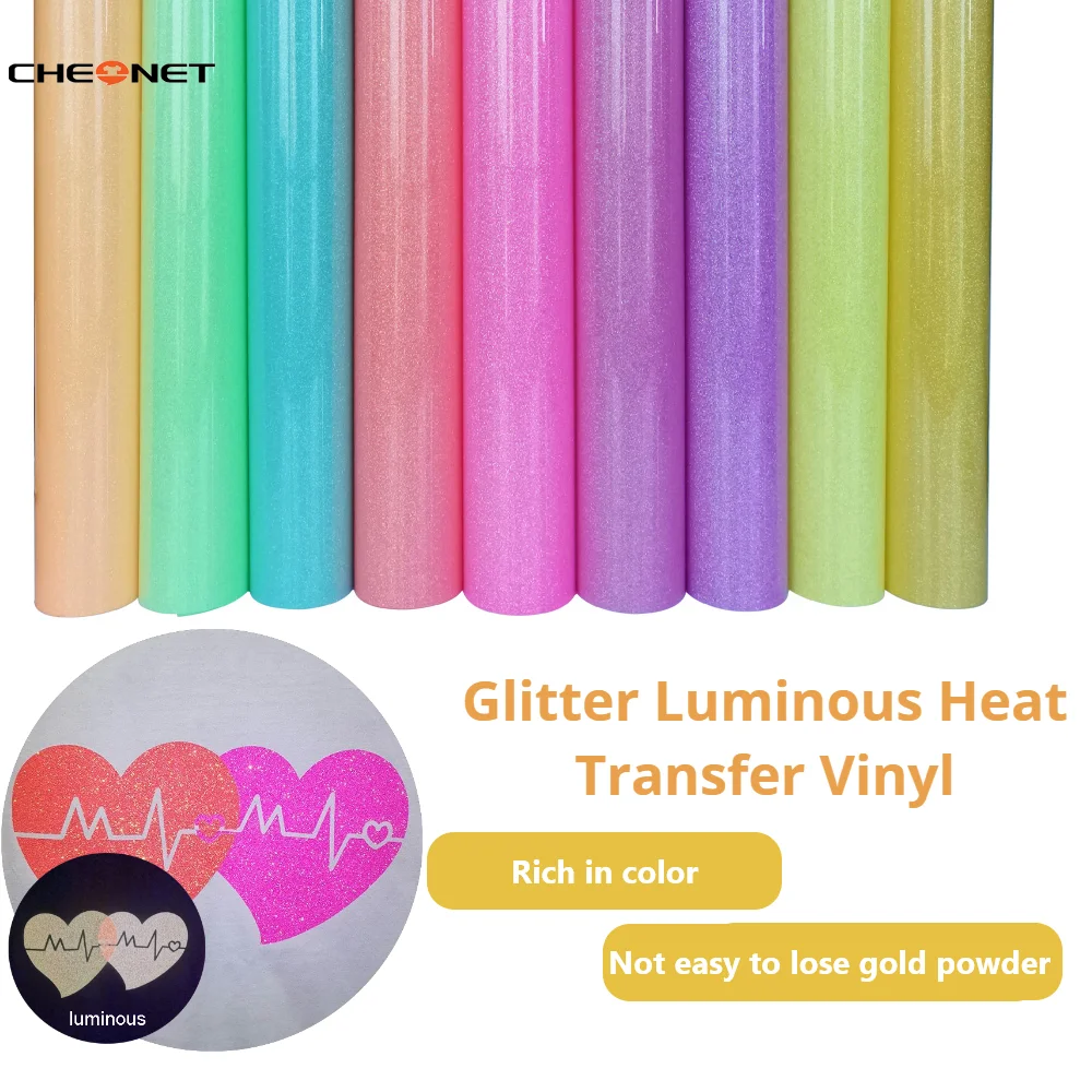 Glitter Htv Vinyl Cricut Joy 30.5cmx102cm Heat Transfer Vinyl Iron On Diy  Clothes Shirt Decoration Film Flex Folie Plotter - Decorative Films -  AliExpress